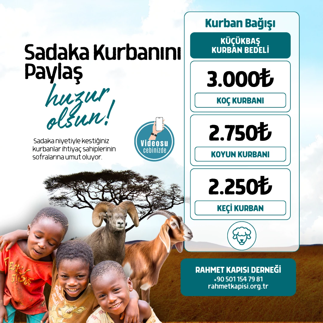 Sadaka Kurbanı Bağışı